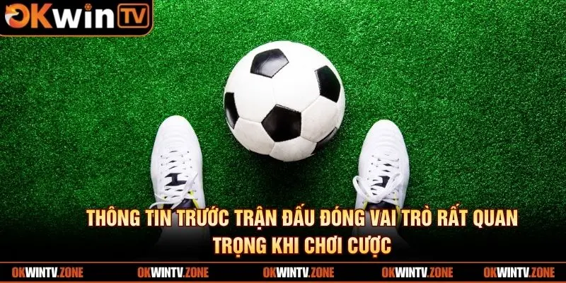 Thông tin trước trận đấu đóng vai trò rất quan trọng khi chơi cược